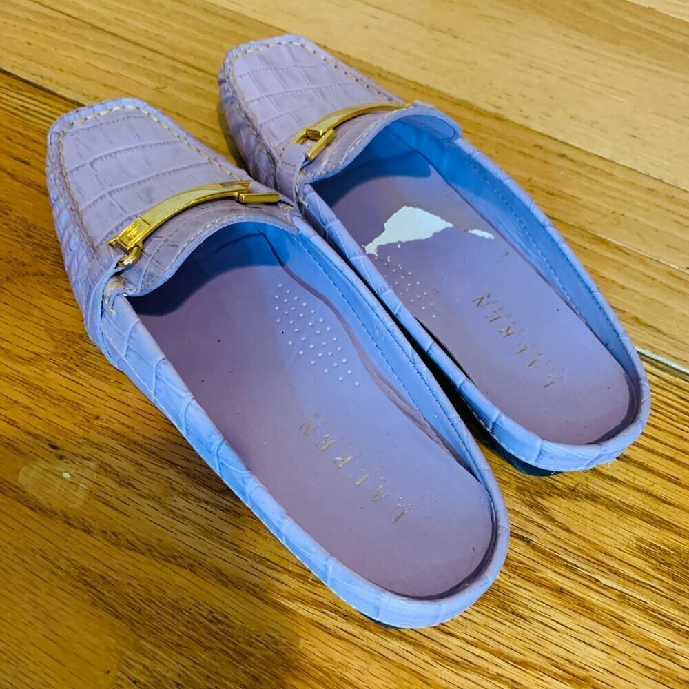 Ralph Lauren Women's Carlene Mules Slides Size 6 B - Picture 13 of 16
